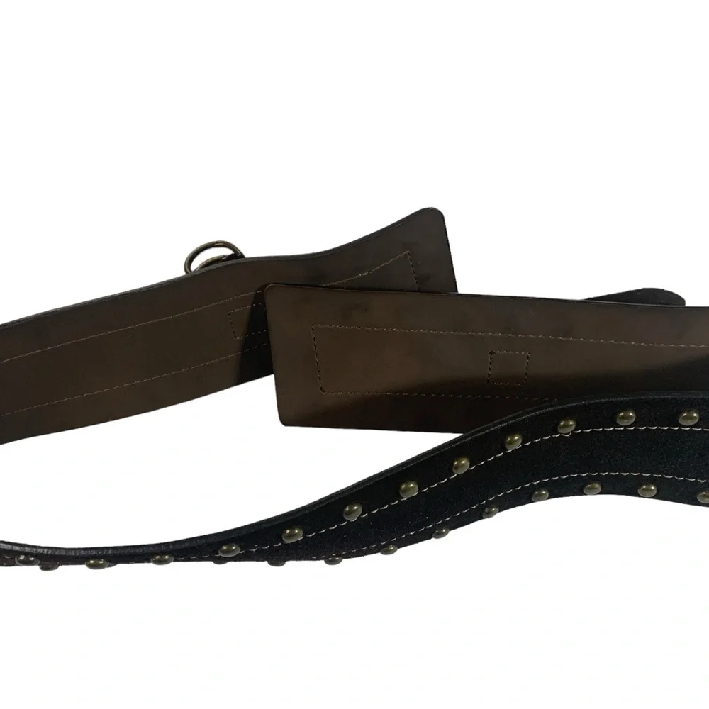 Candies BoHo Hippie Brown Studded Suede Womens Hip Belt X/XL